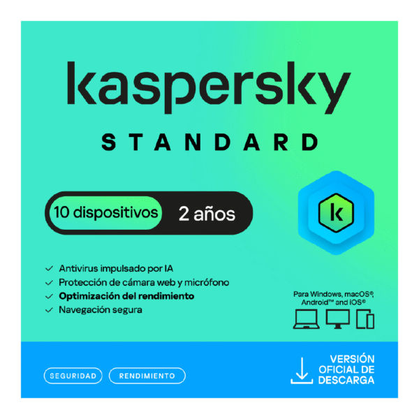 Kaspersky Standard 10 Dispositivos 2 Años