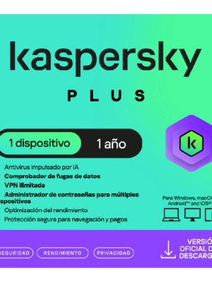 Kaspersky Plus 1 Dispositivo 12 Meses