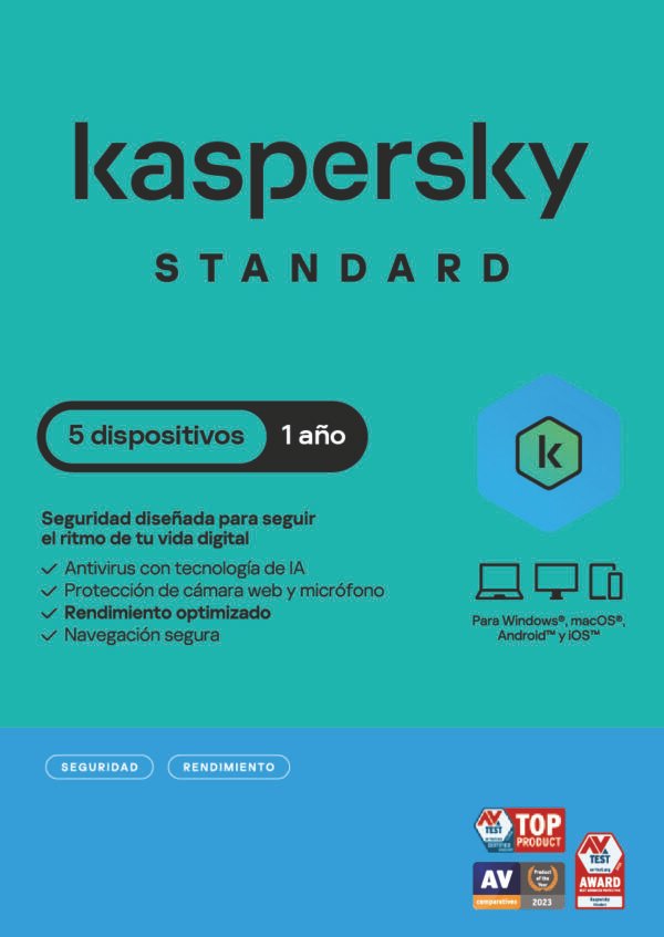 Kaspersky Standard 5 Dispositivos 12 Meses