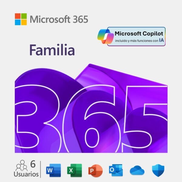 Microsoft 365 Familia Suscripcion 12 Meses - Copilot