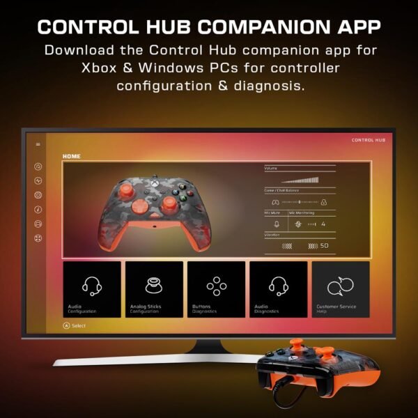 1bbe8f00510341269fe81818b17c43e4_l Control Alambrico Turtle Beach Para Xbox Series Rematch Core Ghost Black Camo/Orange