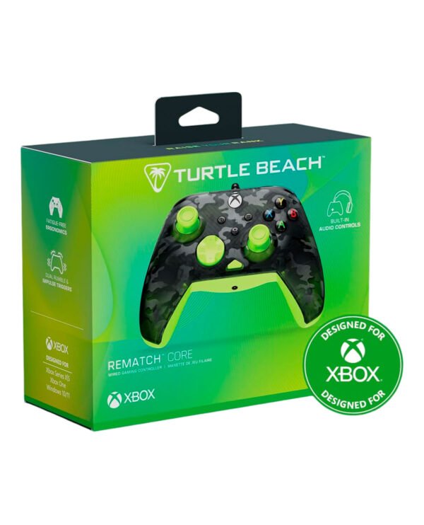 840454400021-2-17546790129134 Control Alambrico Turtle Beach Para Xbox Series Rematch Core Ghost Black Camo/Yellow