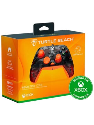 Control Alambrico Turtle Beach Para Xbox Series Rematch Core Ghost Black Camo/Orange