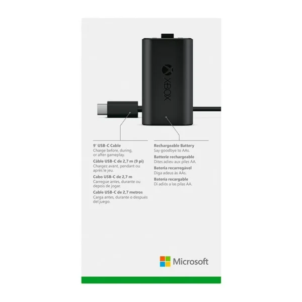 Kit Carga y juega Xbox Series X|S Play and Charge USB C