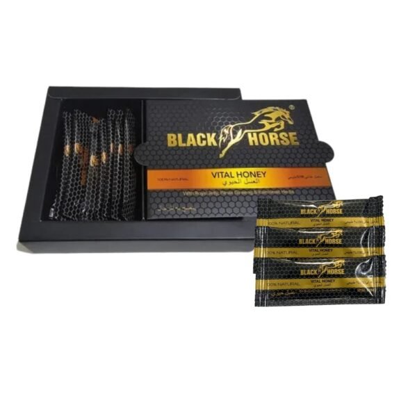 Black Horse Miel 10g Potencia Premium Vital Honey 24 Sobres