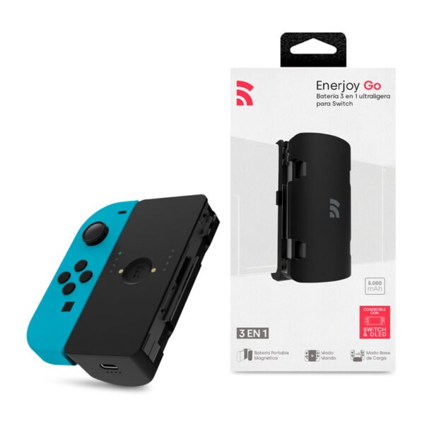 Remotto Batería Recargable para Nintendo Switch 3 en 1 Enerjoy Go