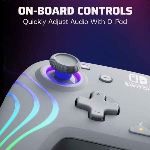 51KqX-iBvfL._AC_SL1080_ Control Pdp Alambrico Para Nintendo Afterglow Wave Gris - RGB