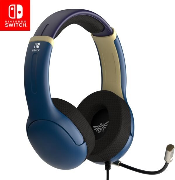 Diadema Alambrica Nintendo Switch PDP Legend of Zelda Hyrule Blue