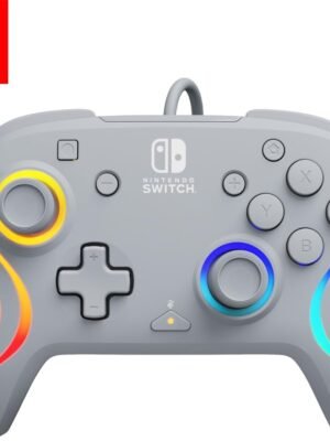 Control Pdp Alambrico Para Nintendo Afterglow Wave Gris - RGB