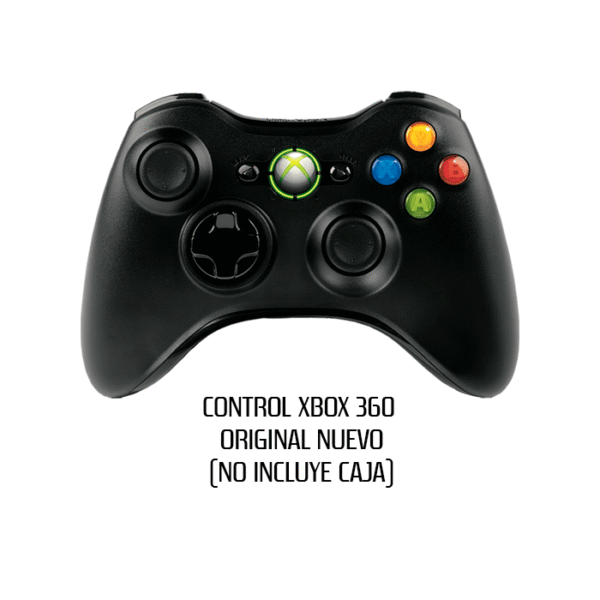 60359173ea877_360-1png Control Inalámbrico Microsoft Xbox 360 Black - Nuevo (sin caja)