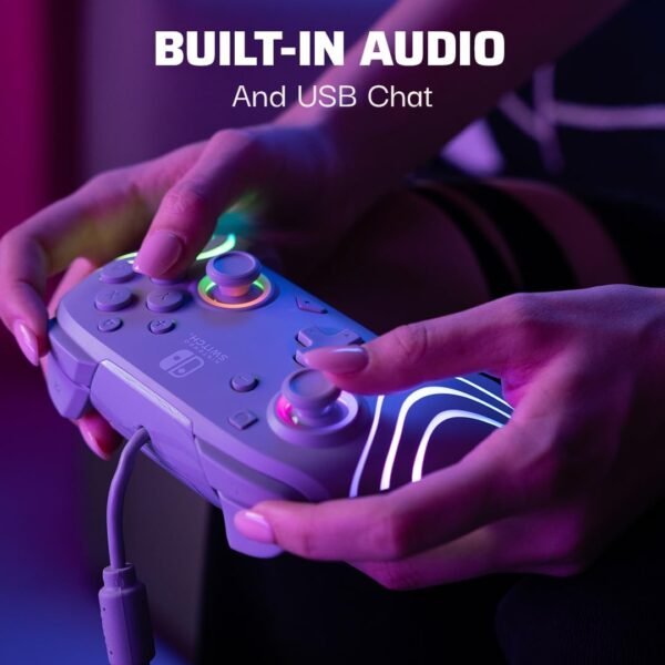 61Yx1S07TyL._AC_SL1080_ Control Pdp Alambrico Para Nintendo Afterglow Wave Gris - RGB