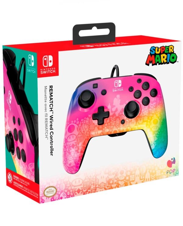 Control Pdp Alambrico Para Nintendo Mario Super Star Spectrum