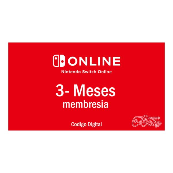 Nintendo Online 3 Meses México - Codigo Digital