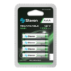 aaa 1100 Steren Paquete De 4 Pilas Recargables Aaa Nimh 1100 Mah