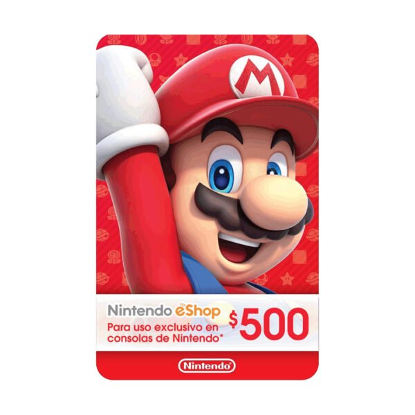 eshop 500 Nintendo eShop 0 pesos México - Codigo Digital