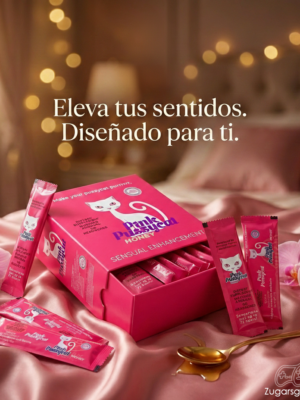 Pink Pussycat Miel Premium para Mujer mas Deseo y Sensación 12 Sobres