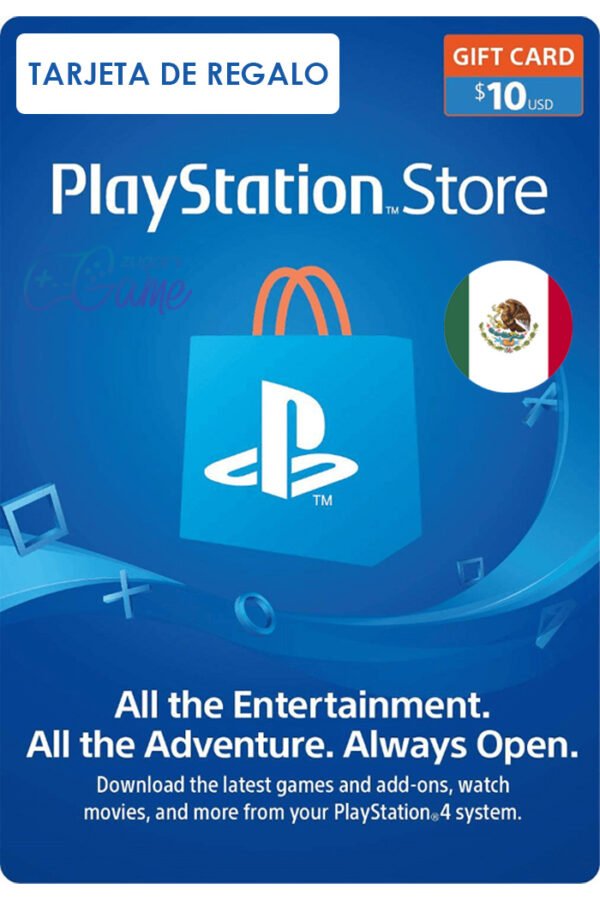 Tarjeta Regalo Playstation - 10 Usd Region Mexico