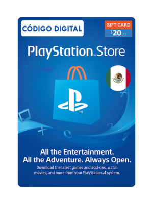 Tarjeta Regalo Playstation - 20 Usd Region Mexico