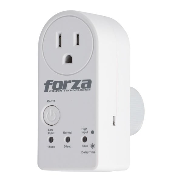 Protector de voltaje Forza 900J/1800W - giro de 350° Zion