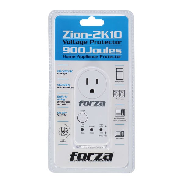 Protector de voltaje Forza 900J/1800W - giro de 350° Zion