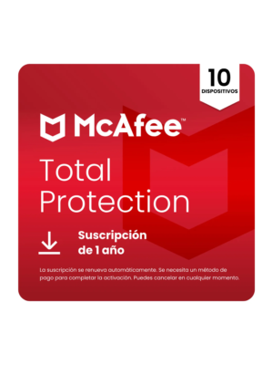 Mcafee Antivirus Total Protection 10 Dispositivos 1 Año
